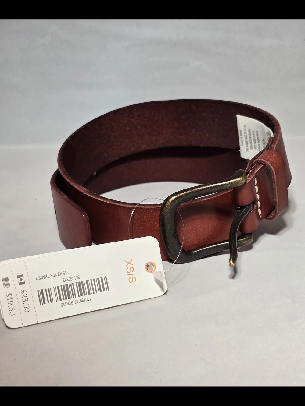 Gymboree Kids Brown Leather Belt with Antique-Style Buckle